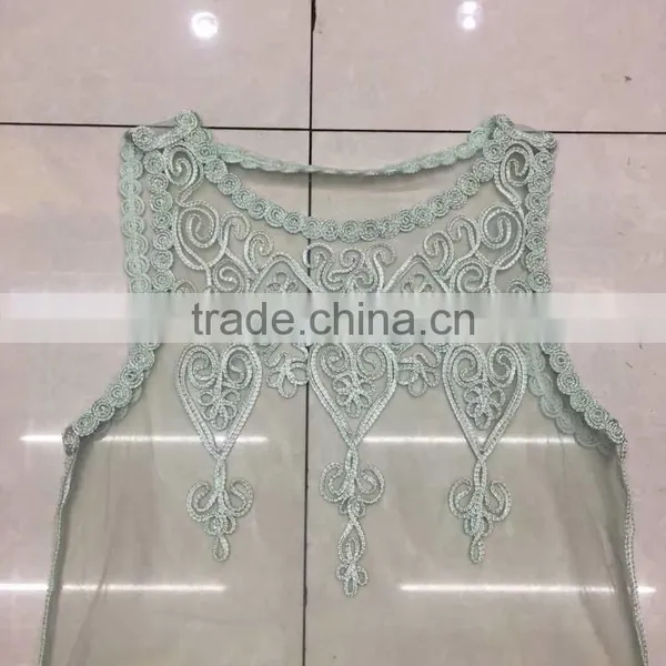 Women Jinhua Stock Apparel Cheap Lace Sexy Sleeveless Transparent Tops photo-3