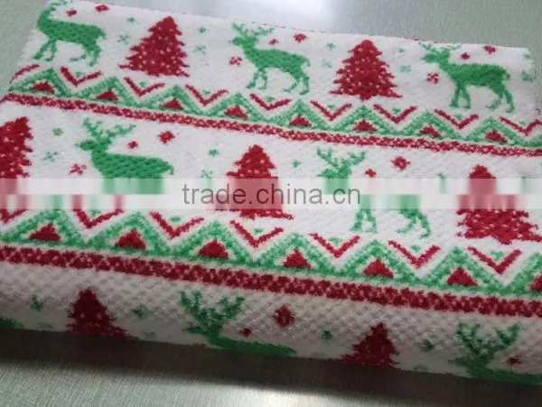 Printed Jacquard Coral Fleece Fabric photo-5