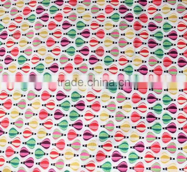 High Quality Garment Fabric Fire Balloon Printed Cotton Fabric photo-2