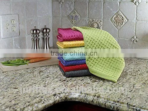 Custom Cotton Waffle Weave Kitchen Dish Towel photo-3