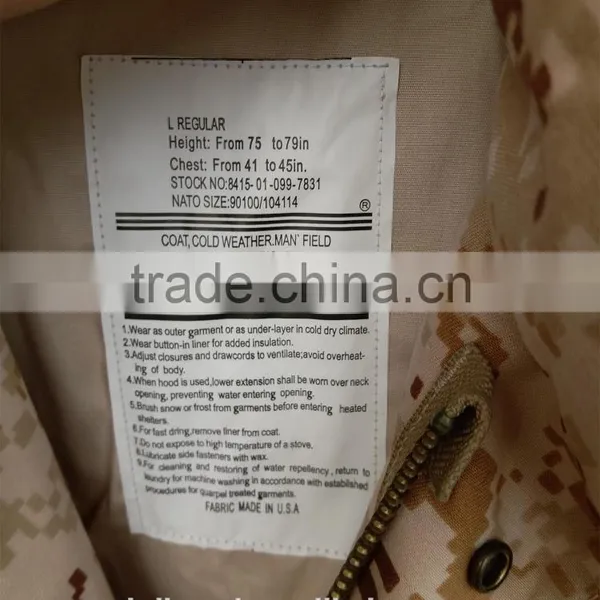 American Military Mens Field Jacket M65 Coat Derest Digital Color M65 photo-6