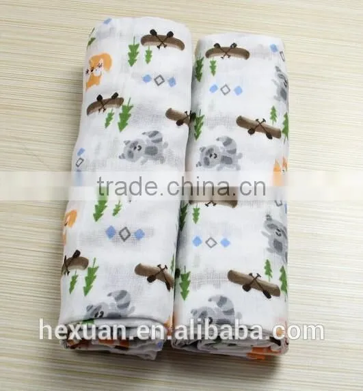 Many Designs You Can Choose ,Soft Wholesale Modern Design Baby Muslin Swaddle Blanket photo-3