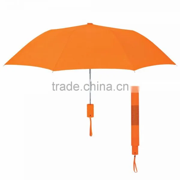 42" Arc Neon Telescopic Automatic Folding Umbrella - Nylon Material, Matching Sleeve and Handle and Comes With Your Logo photo-2