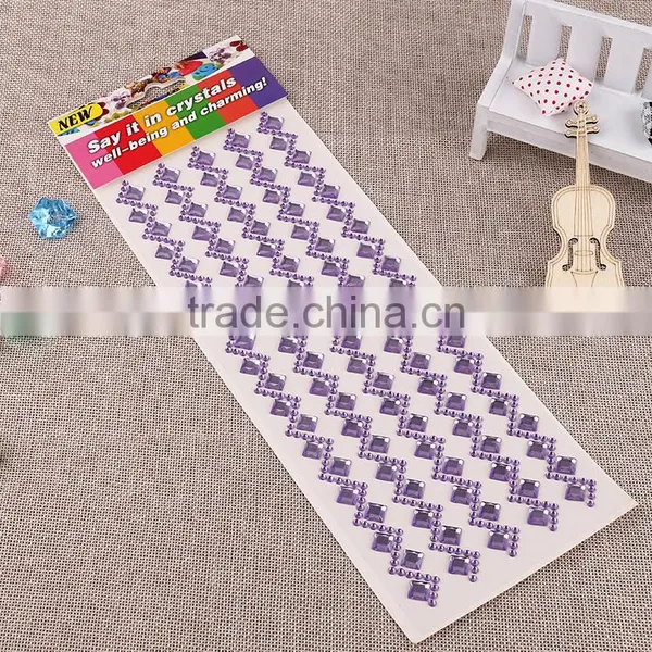 Multicolor Decoration Sticker ,acrylic Mobile Phone Sticker photo-4