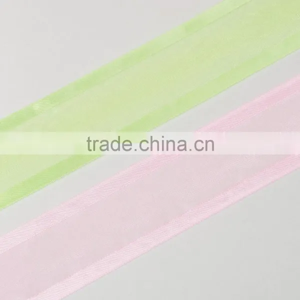 38mm Wide Sheer Organza Ribbon With Satin Edged photo-3
