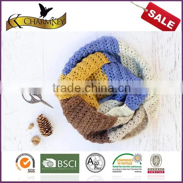 Charmkey Crochet Yarn Sweet Roll Color Gradient Yarn Wool Scarf Cake Yarn photo-5