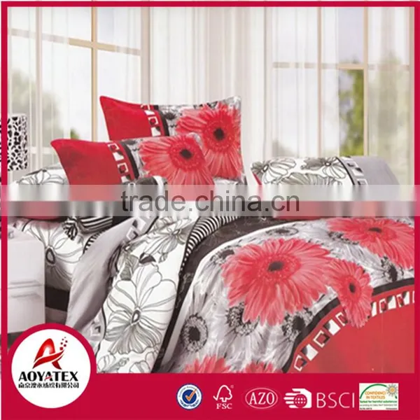 Cheap Imported Home Texile Bedding,100% Polyester Fiber Quilt Wholesale Microfiber Bedding Set photo-3