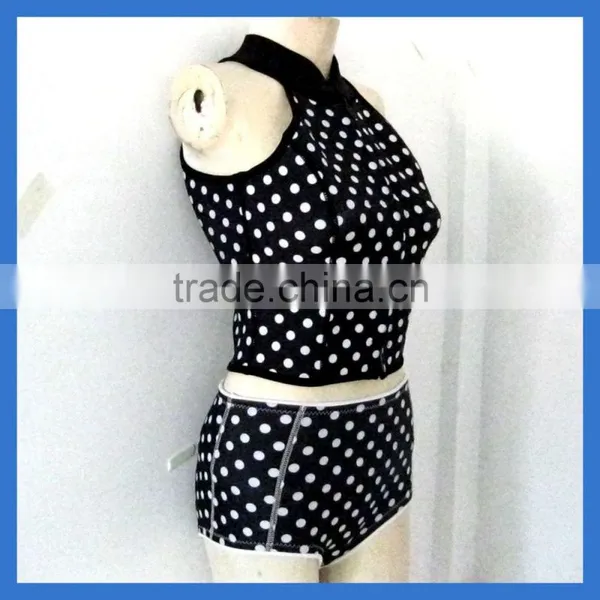 Swimwear & Beachwear Lycra Suit Neoprene Lining Fabric Swimwear photo-2