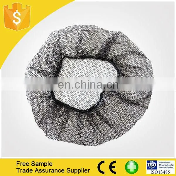 Food Processing 21'' Black Disposable Nylon Hairnet photo-3