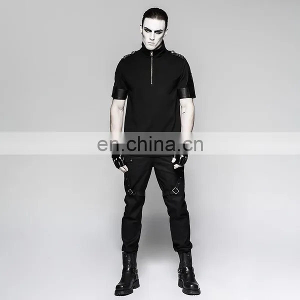 Men's Biker Leather Gloves Punk Rave S-215 photo-5