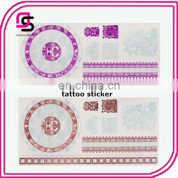 Temporary Colorful Tattoo Metallic Flash Tattoos photo-4