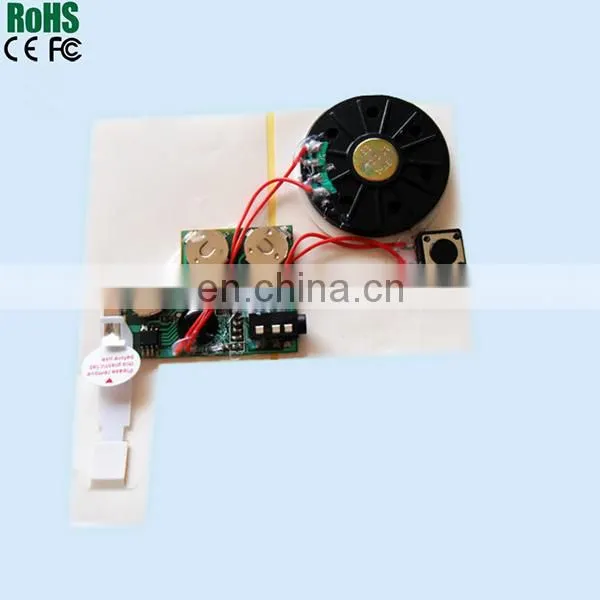 Promotional Greeting Card USB Sound Voice Recordable Module photo-3