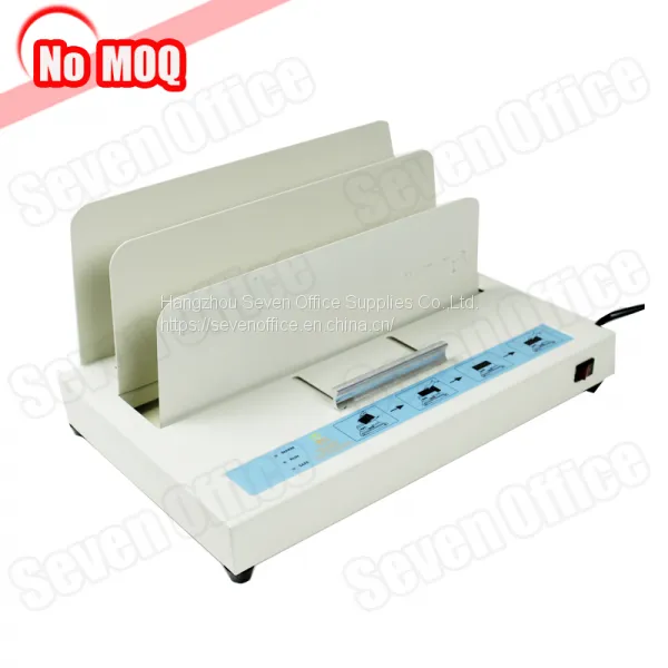NO MOQ desktop perfect photo album thermal binding machine manufacturer