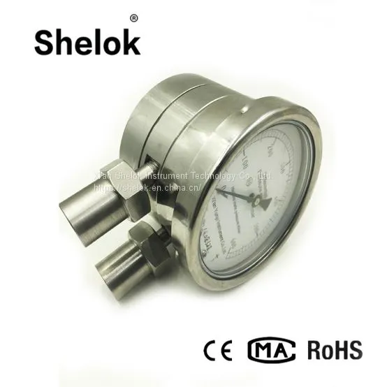 SS 316L High Quality Gas, Liquid, Air Differential Pressure Gauges, Pressure Meters photo-3