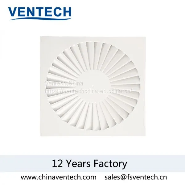 Aluminum Square Swirl Diffuser Ceiling Vent China Supplier