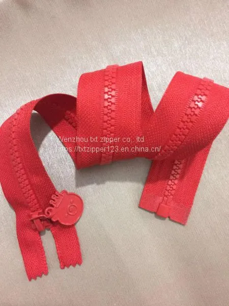 TXT Brand #5 Plastic Zipper With Normal Teeth Two Way Open End High Quality and Low Price Garment Accessories photo-3