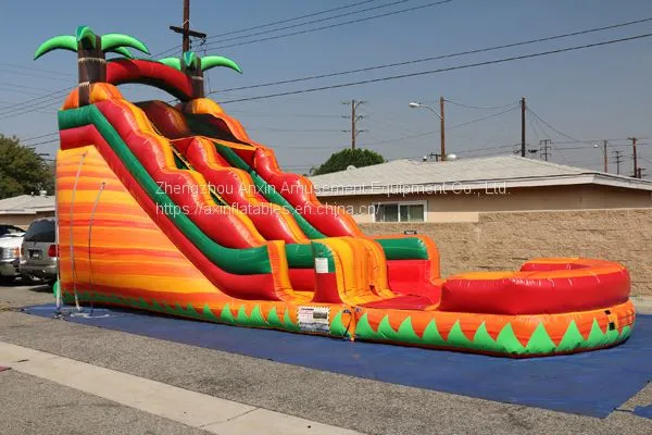 Inflatable Slip and Slide Inflatable Water Slide Axs-18 photo-2