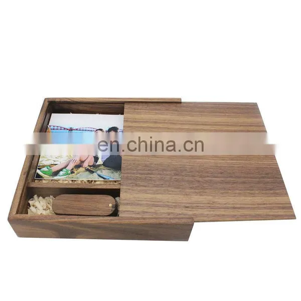 Custom Photo Album Wood Box USB 3.0 Memory Pen Drive For Photography Wedding DVD photo-4