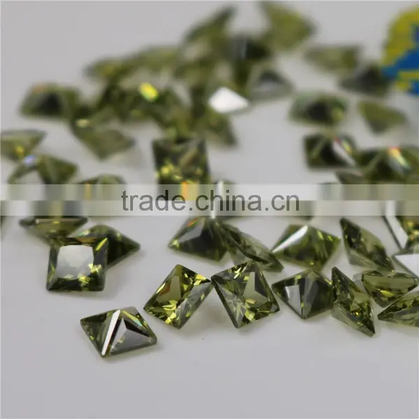Wholesale Incomparable Beautiful 2mm Square Olivine Zircon Sand