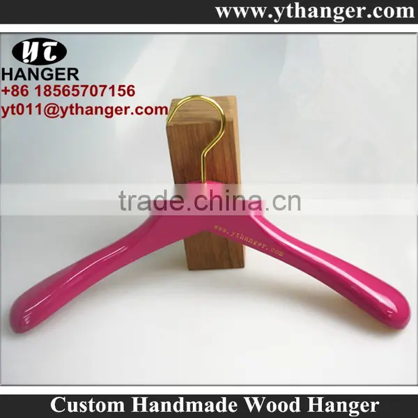 IMY-540 Red Wooden Custom Logo Hangers for Bulk photo-2