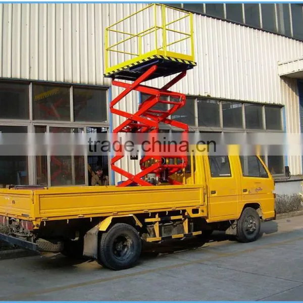 Truck Mounted Hydraulic Aerial Work Platform Scissor Lift photo-4