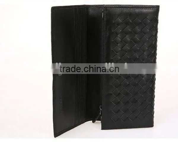 Good Quality Soft Sheepskin Wallet Hand Knitting Long Style Purse Hot Selling Lgenuine Leather Wallet photo-5