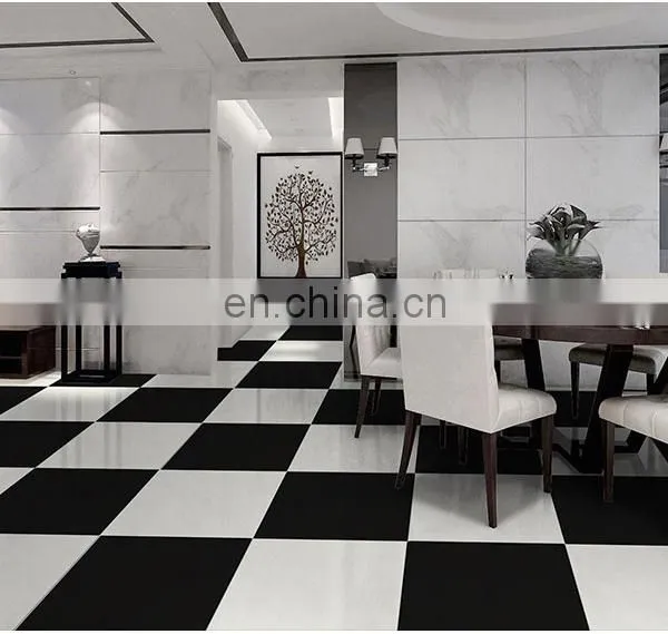 Direct Factory Sell Super Black Polished Porcelain Slab Tile Black Kajaria Floor Tiles 24