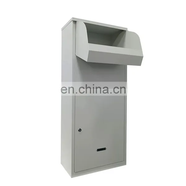 Modern Parcel Drop Box Delivery Box Outdoor Steel Mailbox-Anti-theft Design photo-3