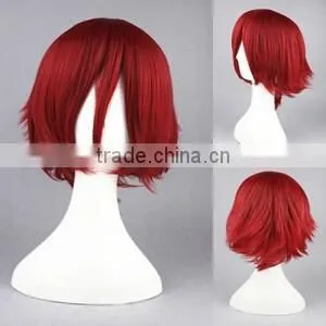 High Quality 35cm Short Straight Code GeAss-Kouzuki Kallen Synthetic Anime Wig Cosplay Costume Hair Wig Party Wig photo-2