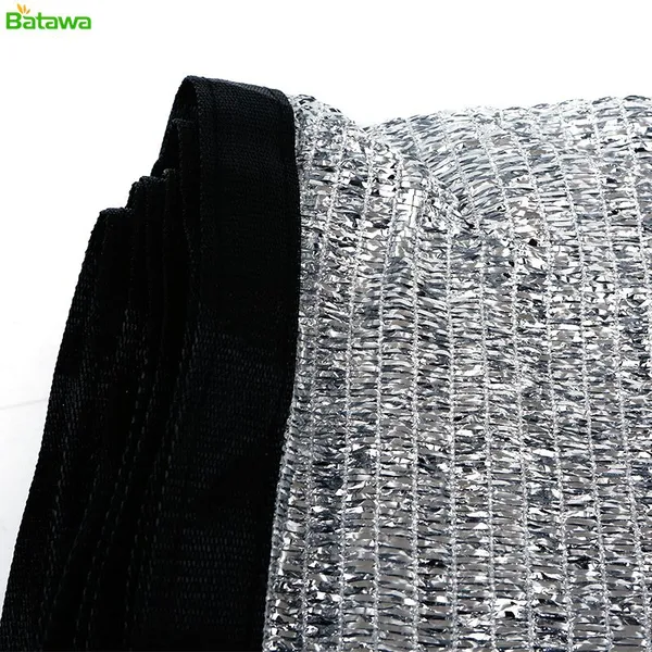 70% Aluminum Shade Cloth Fabric Privacy Screen Pet Shade Car Cover Patio Garden Pergola Cover Canopy With Grommets and Ball Bun