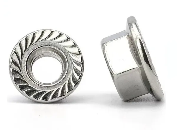 304 Stainless Steel Fasteners, Bolts, Flange Nuts, DIN6923 Anti Slip Nuts photo-4