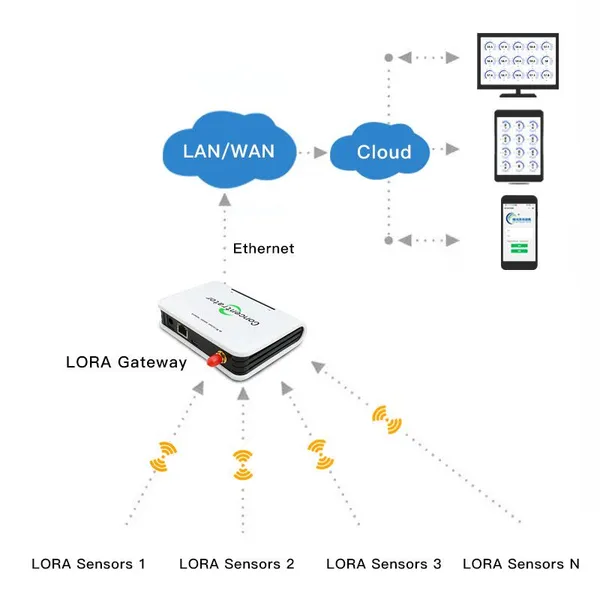 Freezer Temperature Sensor Data Logger Wireless Refrigerator Temperature Monitoring System With Lora Gateway photo-2
