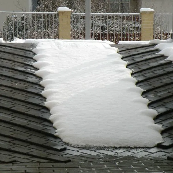 Driveway Snow Melting Rubber Mat Tile Gutter and Roof Snow Melting Mat With Thermostats photo-2