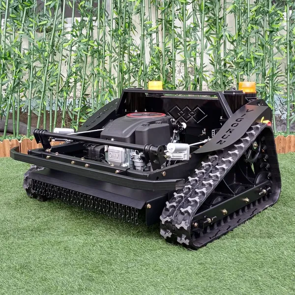 CE Certified Vigorun Wheeled Remote Operated Weed Mower Petrol Powered Inclined Terrain Treatment Tool photo-3