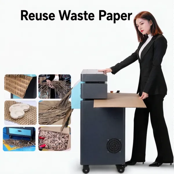 Corrugated Paper Expander Cutter for Producing Mesh Strip-style Cushioning and Void-fill Packaging Material Express Packaging