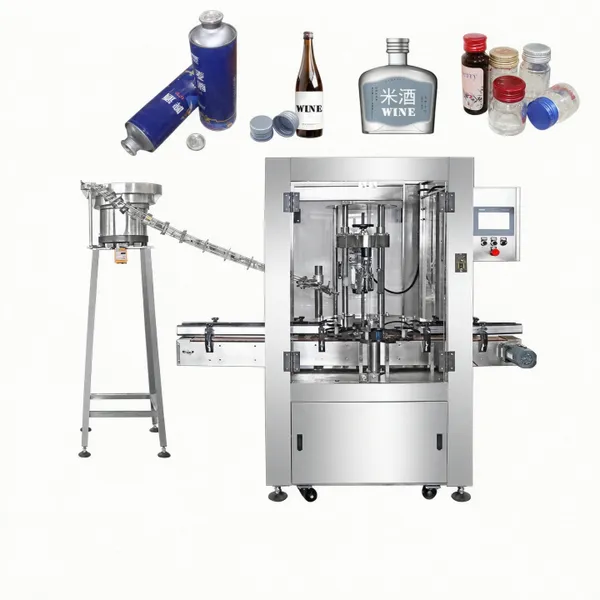 Automatic Vacuum Capping Machine Food and Beverage Glass Jar Sealing Machine Ketchup Jam Glass Jar Chili Sauce Can Vacuum