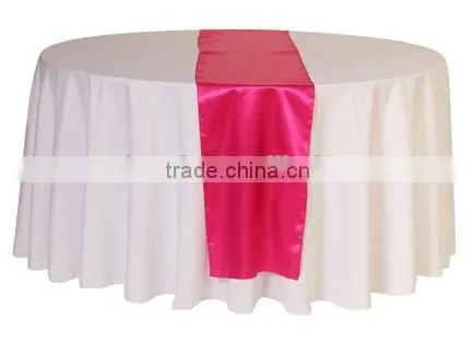 Red Wedding Satin Table Runner photo-2