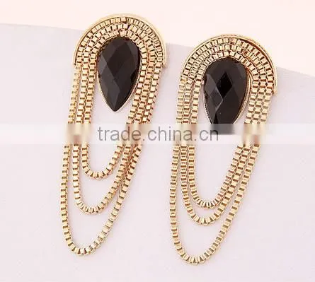 Chinese Factory Price Cheap Price High Quality Chain Link Tassels Earrings photo-4