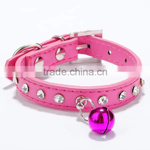 Cat Dog Chain Pet Supplies Single Diamond Bells Pet Collar photo-5
