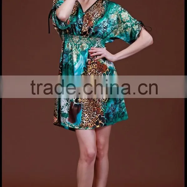 Sexy Women Silk Satin Pajamas Nightdress Nightskirt Lingerie Sleepwear photo-3