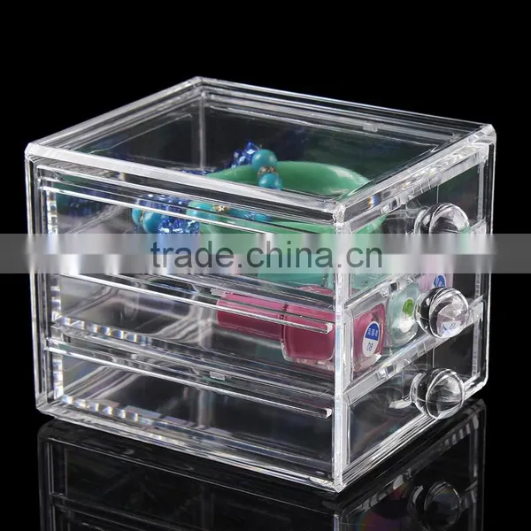 C81 ANPHY 3 Drawers Acrylic Organizer Large Makeup Assorted Storage Box Jewelry Finding Box photo-3