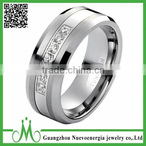 High Quality Black Rings Wholesale Tungsten Black Men Matte Rings Jewelry Size 6-18 photo-2