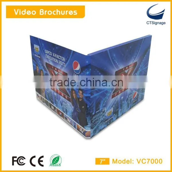 2015 Hot Selling 7 Inch Tft Lcd Screen Sexy Video Greeting Cards Wholesale Vc7000 photo-2