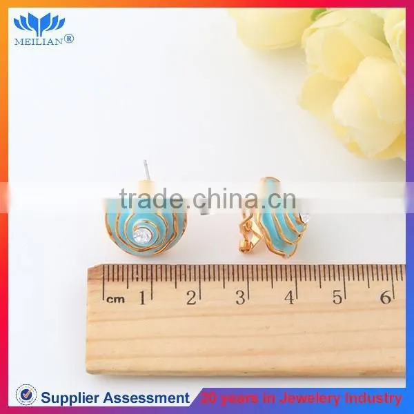 Fashion Beautiful Flower Shaped Clip-on Stud Earrings for Women photo-2