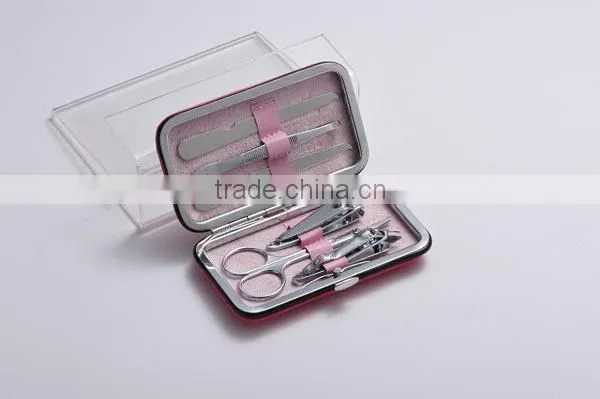 Manicure Set(pusher,tweezer,nail File,trimmer,earpicker,nail Clipper,)