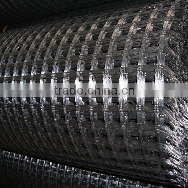 Warp Knitting Polyester Uniaxial Geogrid Retaining Wall Systems for Reinforcement photo-3
