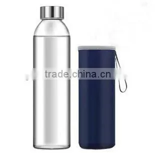 Borosilicate Glass Water Bottle Handmade Blown