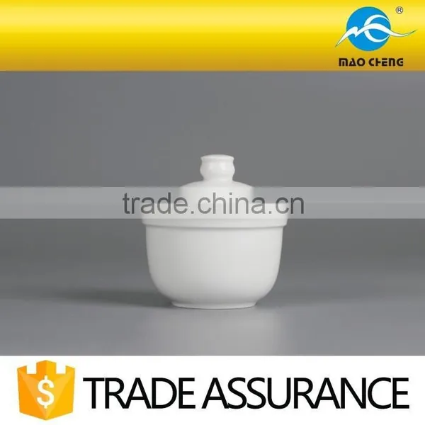 Hotel Chafing White Ceramic Soup Tureen