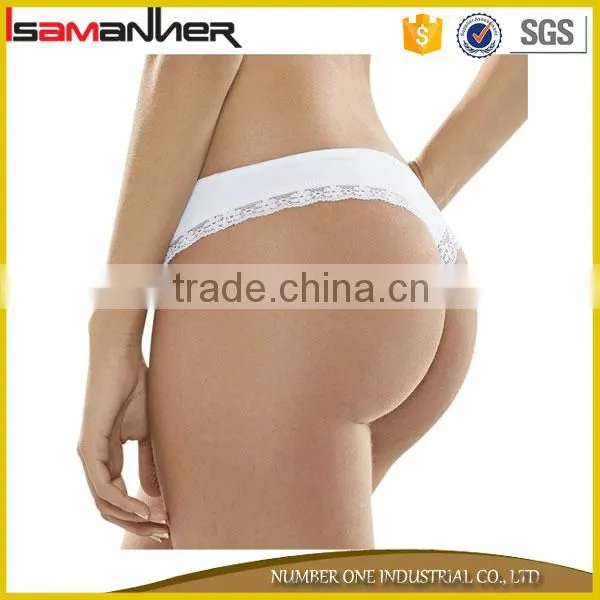 Women Nylon Underwear Thong Pure Colors Lady Sexy Hipster Panties photo-6