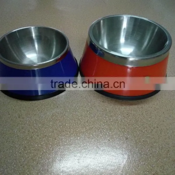 Colourful Healthy Steel Stainless Dog Cat Bowl Pet Bowl photo-2